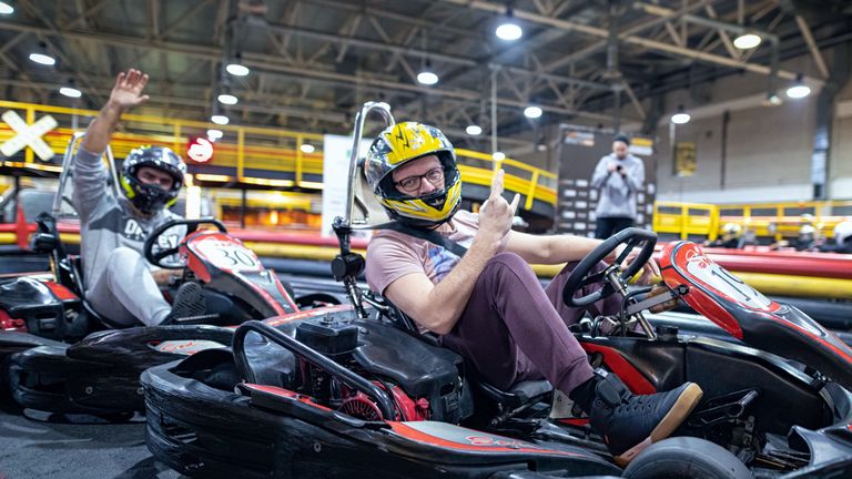 Karting battle. Winter meetup 2022. Terminal mall