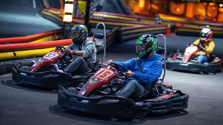 Karting battle. Winter meetup 2022. Terminal mall