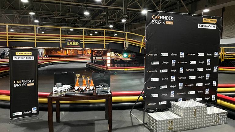Karting battle. Winter meetup 2022. Terminal mall